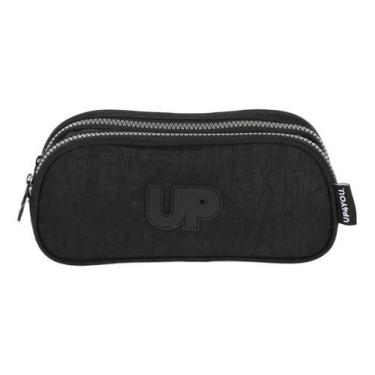Imagem de Estojo Tactel Clinkle Nécessaire Duplo Original Up4you - Luxcel, Preto