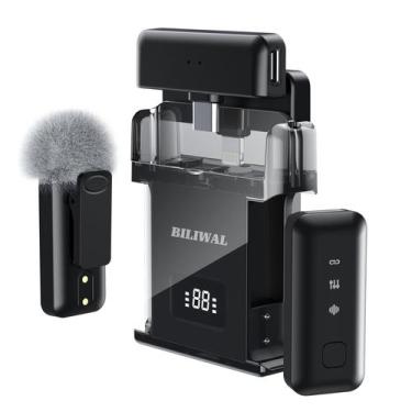 Imagem de Microfone de lapela sem fio BILIWAL para iPhone/Android/laptop