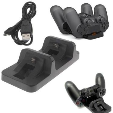 Imagem de Base Carregador Duplo Dock Controle Playstation PS4 - Dobe - SM