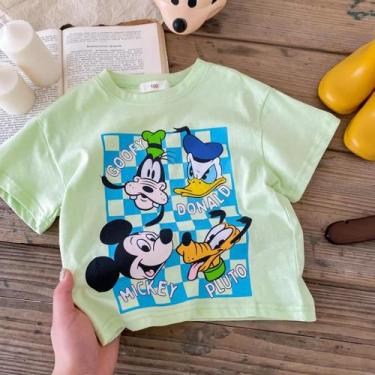Imagem de Camiseta Infantil de Verão - Minnie e Mickey - Manga Curta, P14, 110cm