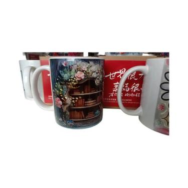 Imagem de Caneca 3D com Design de Livro - Xícara de Café Criativa Abyss - Decora