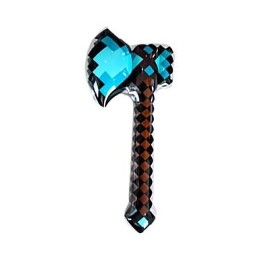 Imagem de Espada de Pedra Preciosa Dourada Inflável - Brinquedo Pixel para Crian