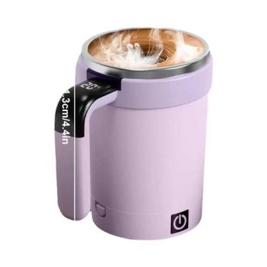 Imagem de Caneca Elétrica de Café com Agitação Automática - 380ml - Recarregável