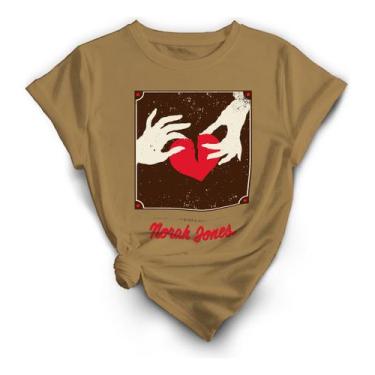 Imagem de Camiseta Estampada Cantora Norah Jones, Referencia Coração - Lobo Sete