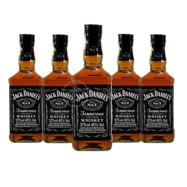 Imagem de Kit 5 Whisky Jack Daniel's Old No.1 Original 375ml Uísque