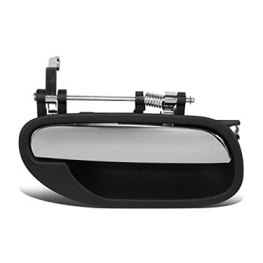 Imagem de DNA MOTORING OEM-DHO-00198 Puxador de porta lateral do passageiro traseiro sem fechadura compatível com 00-03 Volvo S40 / V40, Cromo