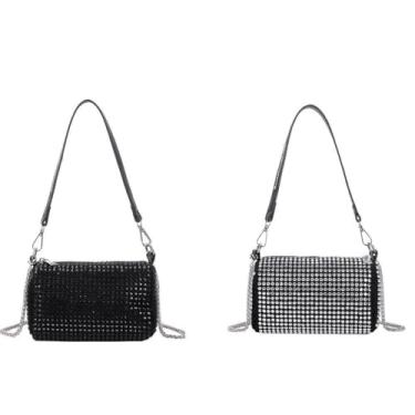 Imagem de bolsa de mão Bolsa de ombro Pequena/Nova De Diamantes Incrustados MARISA(aleatório)