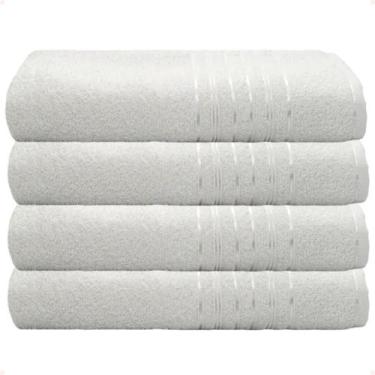 Imagem de Jogo de 4 Toalhas de Rosto Lyra 45 x 70 Camesa Para Hotel Pousada Salã