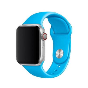 Imagem de Pulseira Azul Piscina Para Apple Watch, Iwo, W26 Ml 42Mm