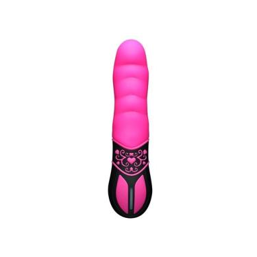Imagem de Vibrador Massageador Com 10 Ritmos E Detalhes Florais - Nanma - Lubrificante: Pink