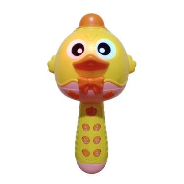 Imagem de Brinquedo Educacional Microfone Bluetooth Sem Fio Luz E Música Recarre