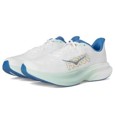 Imagem de HOKA ONE ONE Mach 6 Tênis masculino, Frost/dourado, 41