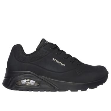 Imagem de Skechers Tênis feminino Skechers Street Uno Stand on Air, largura larga, Preto/preto, 34