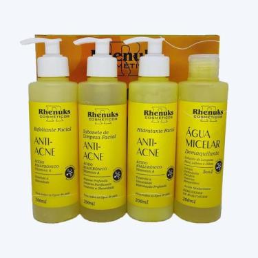 Imagem de Kit Skin Care Facial Anti-Acne com 4 itens - Rhenuks