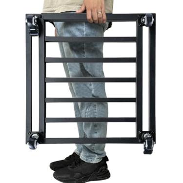 Imagem de Hongsane Suporte Para Plantas De 22" Com Rodas Serviço Pesado, Grandes Rolos Metal Rodas, Suportes Quadrados Rodízios Giratórios 360°, Carrinho Grandes, Vaso