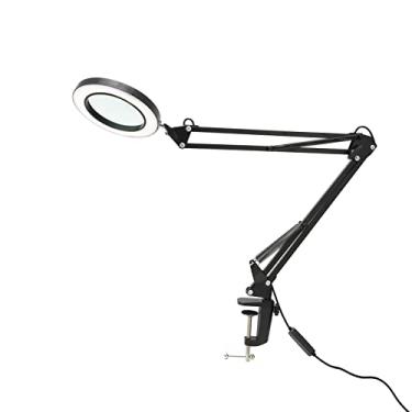 Imagem de Vidro de lupa iluminada de Vomeko, copo de lupa 5x de clipe 5x, para leitura, lâmpada de diamante G. Workshop G.