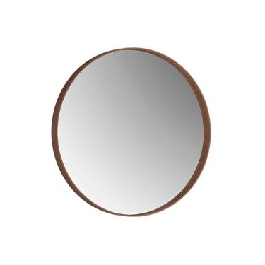 Imagem de Espelho Decorativo Redondo 60 Cm Palermo Castanho
