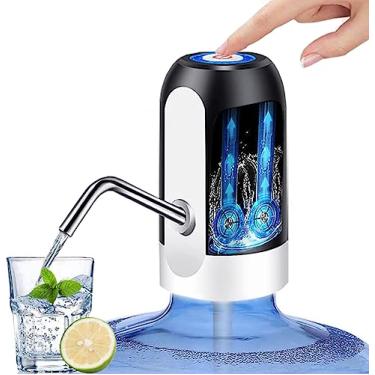 Imagem de Vshinic Dispensador De Água Elétrico - Bomba Automática, Carregamento Usb, Compatível Com Garrafas 5 Galões, Preto
