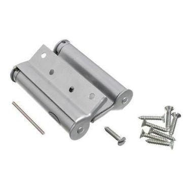 Imagem de (15pçs) Dobradica 4pol. 10cm Porta Vai-vem Faroeste Bang - Cinza - COI