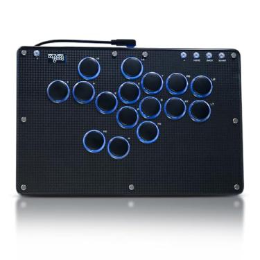 Imagem de JZW-Shop Haute42 Leverless Arcade Stick T16-texture, All-Button Arcade Controller for Switch/PC/PS4/PS3 /Steam Deck, Slim Fighting Game Keyboard with Turbo & Custom RGB, Supports Hot-Swap & SOCD
