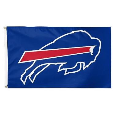 Imagem de WinCraft Bandeira de um lado com logotipo principal Buffalo Bills 3' x 5'