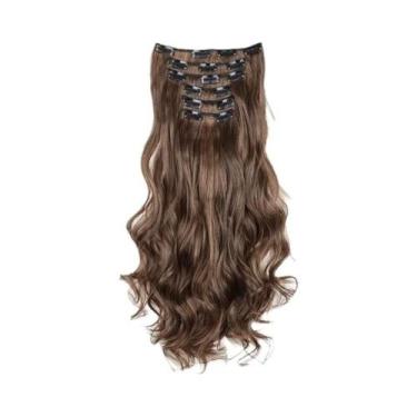 Imagem de Loira Preta 24 Polegadas Longas Extensões De Cabelo Sintético Reto 16 