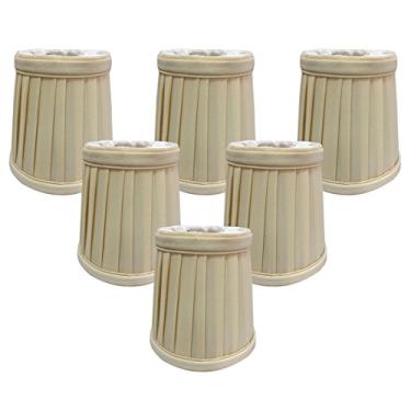 Imagem de Royal Designs Luminária Candeeiro Redondo com Clipe para Candelabro, Amarelo, 7,6 cm x 12,7 cm x 11,4 cm