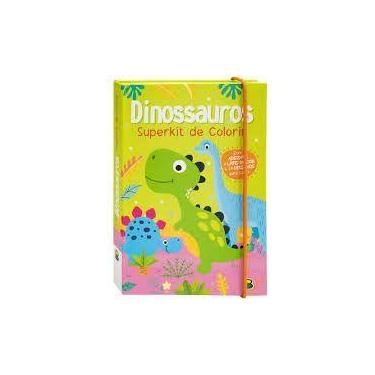 Imagem de Superkit de colorir: dinossauros - Todo Livro