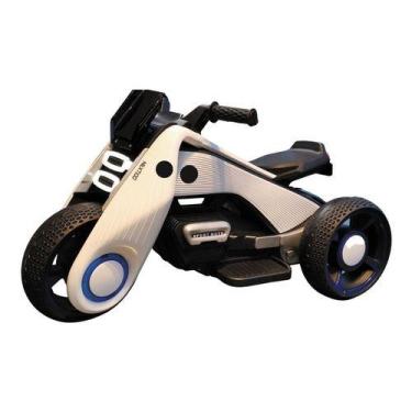 Imagem de Mini Moto Elétrica 6V Triciclo Futurista Criança Infantil Led Som Usb 