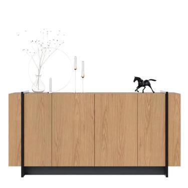 Imagem de Buffet Aparador Copacabana 4 Portas - Colibri Freijó/Preto