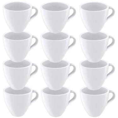 Imagem de 12 Xícaras Expresso Tramontina Paola em Porcelana Branca 95 ml 96600126