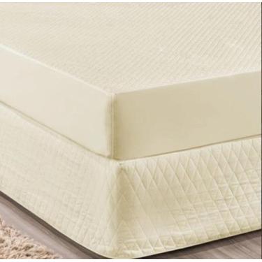 Imagem de Capa para Colchão Impermeável Matelada Solteiro Avelã - Casa Home