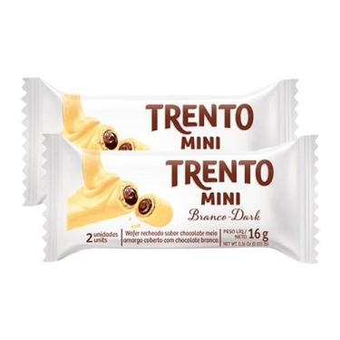 Imagem de Kit 2 Chocolate Trento Mini Branco Dark 16g