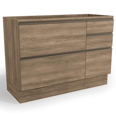 Imagem de Balcao Pia Sem Tampo 120Cm Maxxi G746 Nogal Kappesberg