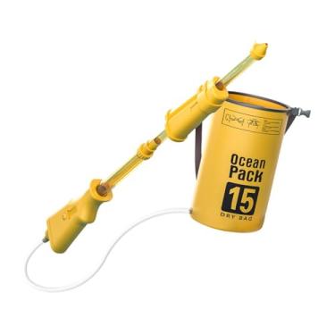 Imagem de KiBcsLic Mochila de Brinquedo com Grande Capacidade para Imersão em água, Jogo de Piscina para Crianças, Lembrancinhas para Festa, Brincadeira Ao Ar Livre, Int, Amarelo