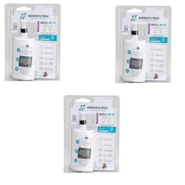 Imagem de kit 3 unidades Refil vela para Filtro Acqua Bella e Vitale HF-01 Purificador Lorenzetti