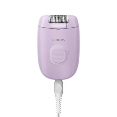 Imagem de Depilador Philips Satinelle BRE237/00 Cabeça Lavável Pente Aparador Capa Massageadora Branco e Rosa Bivolt