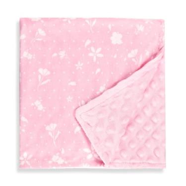 Imagem de Man Fai Sky Cobertores de bebê para meninos e meninas, cobertores macios com camada dupla pontilhada, cobertor infantil para berçário, carrinho de bebê, cama infantil, assento de carro, floral