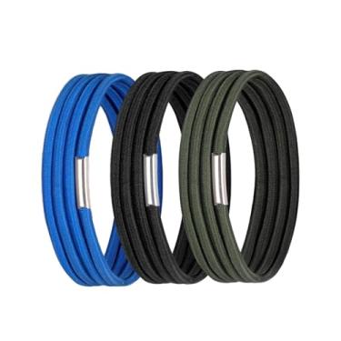 Imagem de Fenteer Conjunto de 3 faixas de borracha para lata de lixo, multifuncionais, grandes, faixas de borracha para lata de lixo para mesas, festas, acampamentos e