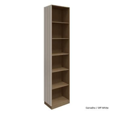 Imagem de Guarda Roupa Modulado Cantoneira Lateral Ripado 234cm Altura Rimo Seti