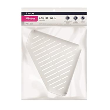 Imagem de Atlas - Cantoneira Plástica Canto Fácil de 20cm, Cor Branca