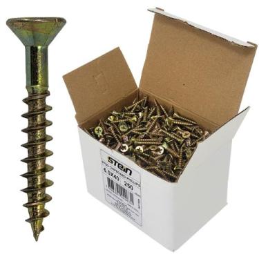 Imagem de Parafuso Chipboard Bicromatizado Phillips Stein