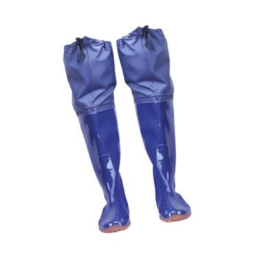 Imagem de YIJU Botas de pesca Stockingfoot, calças aquáticas respiráveis e antiderrapantes, botas de meia para homens, de cano alto subaquáticas de PVC, de cano alto, Sapatos Tamanho 44 Eur