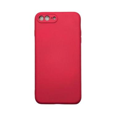 Imagem de Capa IPhone 7 Plus / 8 Plus Silicone Aveludada Protege Câmera Colorida