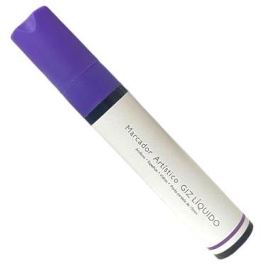 Imagem de Marcador De Vidro Giz Líquido 15mm Roxo BRW