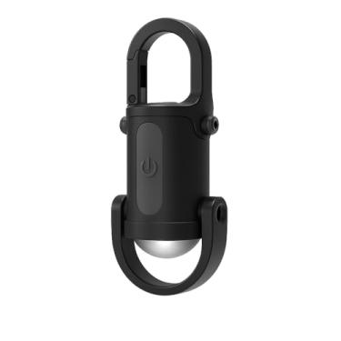 Imagem de Lanterna Recarregável 3 em 1 – Chaveiro com Gancho Duplo, À Prova d'Água – Compacta e Potente para Emergências e Aventuras