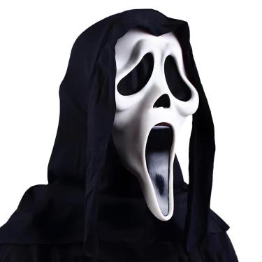 Imagem de Máscara de Halloween TAMRAN Scary Ghostface Latex para adultos
