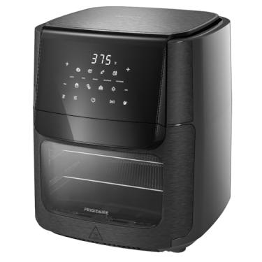 Imagem de Frigidaire Fritadeira a ar e forno 5 em 1 - 12,6 litros, 7 receitas pré-programadas, lembrete automático de agitação, preto