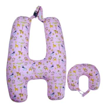 Imagem de Luma Confort, Almofada H Descanso Para Viagem de Carro Proteção Cinto COR:POÁ RS