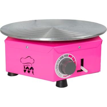 Imagem de Bailarina Elétrica Maná Para Bolos Bivolt 30cm Rosa Bem-30